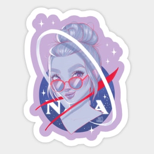 Nasa Girl Sticker